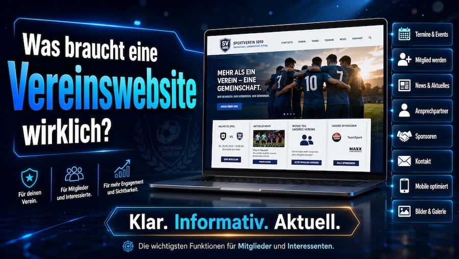 Was braucht eine Vereinswebsite wirklich?